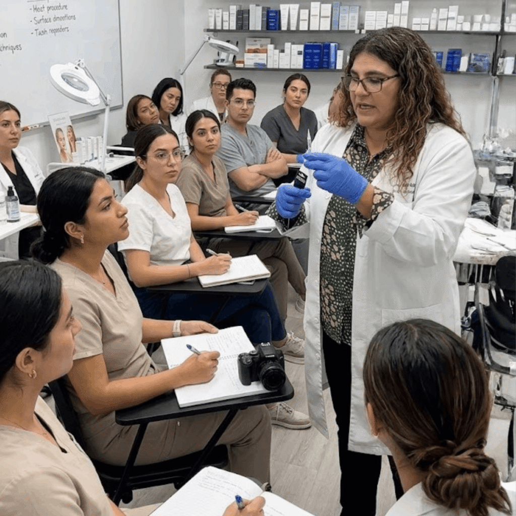 Maritza Jaser, lead Esthetician and Educator at SkinPro Academy has over 27 years of experience teaching for the top brands in the world.