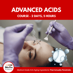 Advanced Acids Class for Estheticians interested in improving their skills and revenue streams
